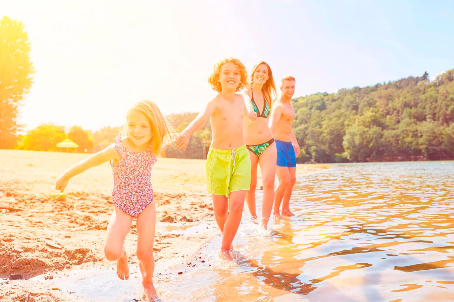 Familienurlaub am Badesee